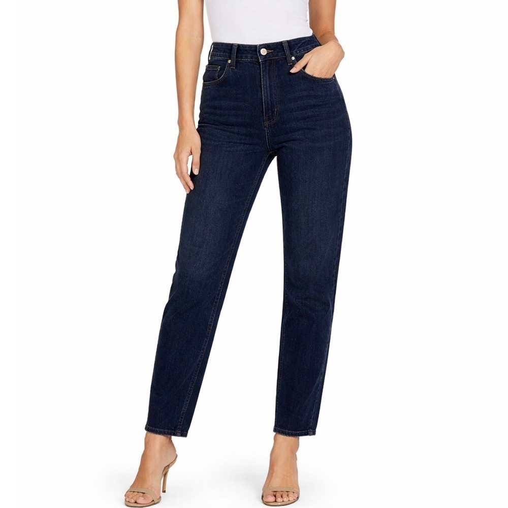 Express NWT Relaxed Tapered Mid Rise Jeans Faded Black Straight Leg Denim Size 6